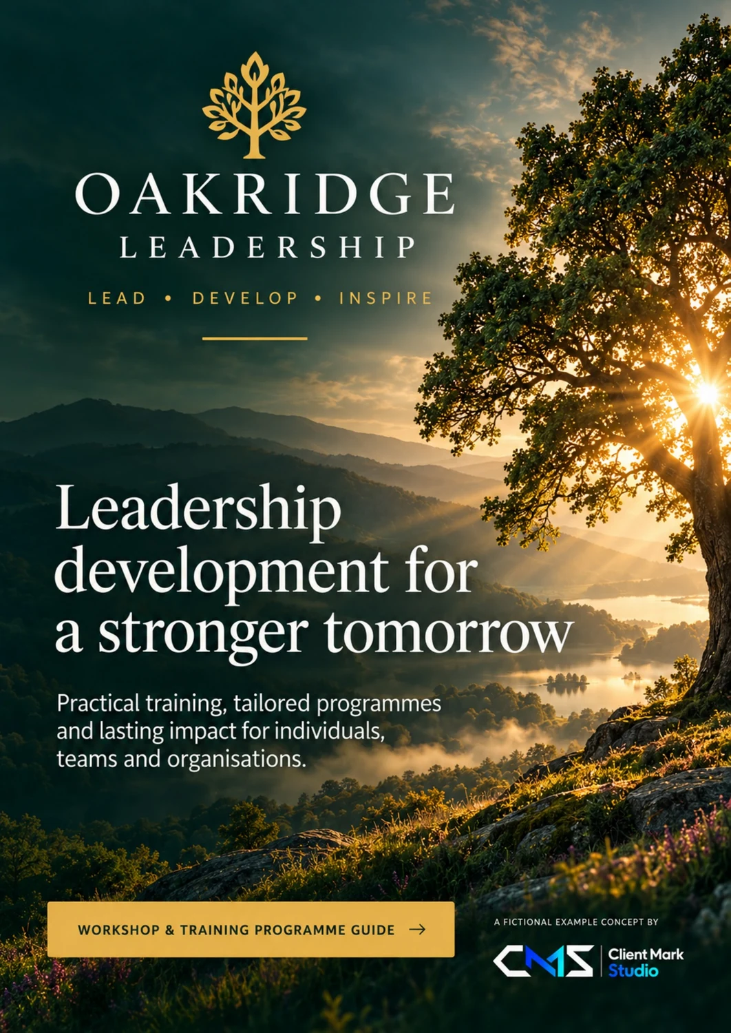 Oakridge Leadership workshop and training programme guide cover