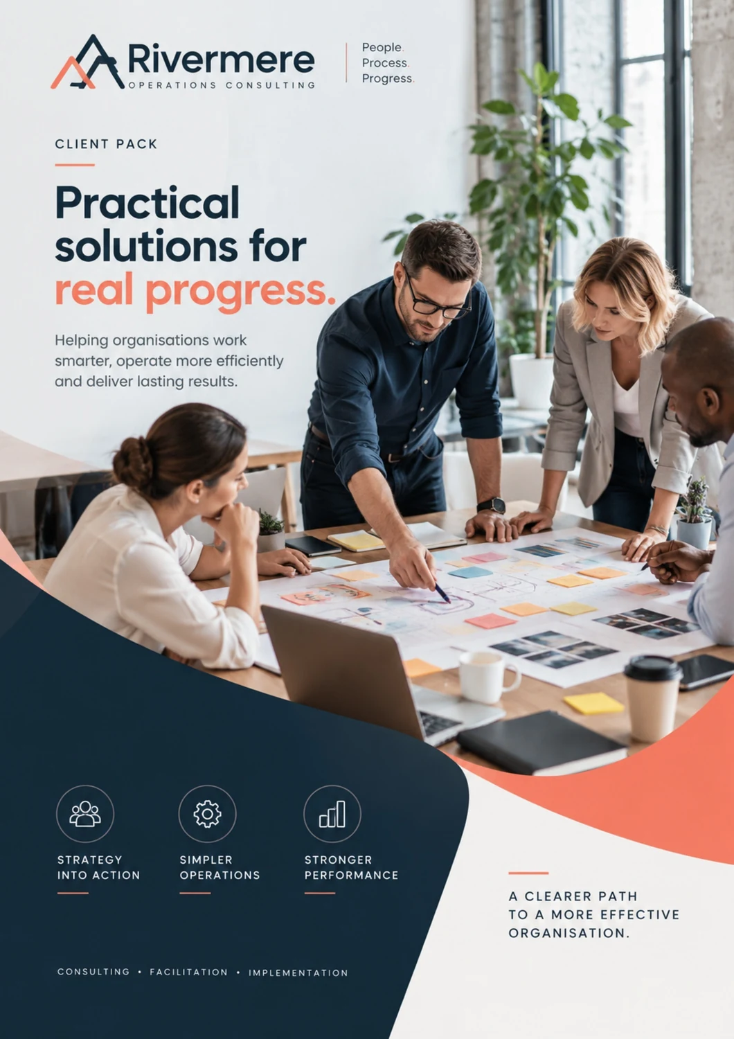 Rivermere Operations Consulting client and sales pack cover